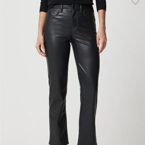 J. Crew Factory Black faux leather pants